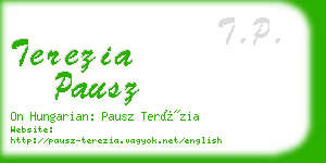 terezia pausz business card